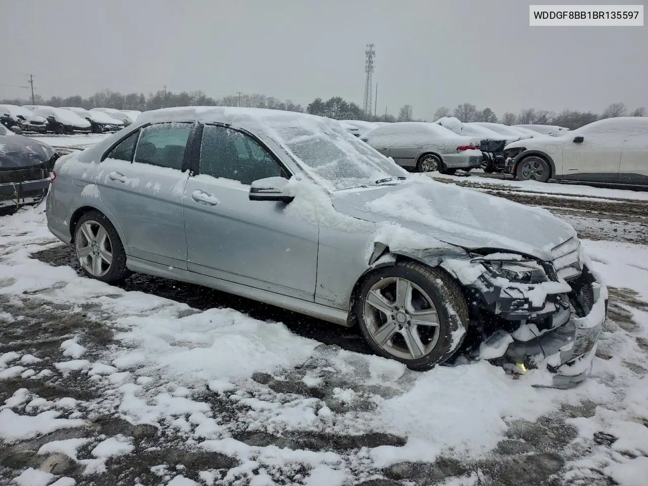 WDDGF8BB1BR135597 2011 Mercedes-Benz C 300 4Matic
