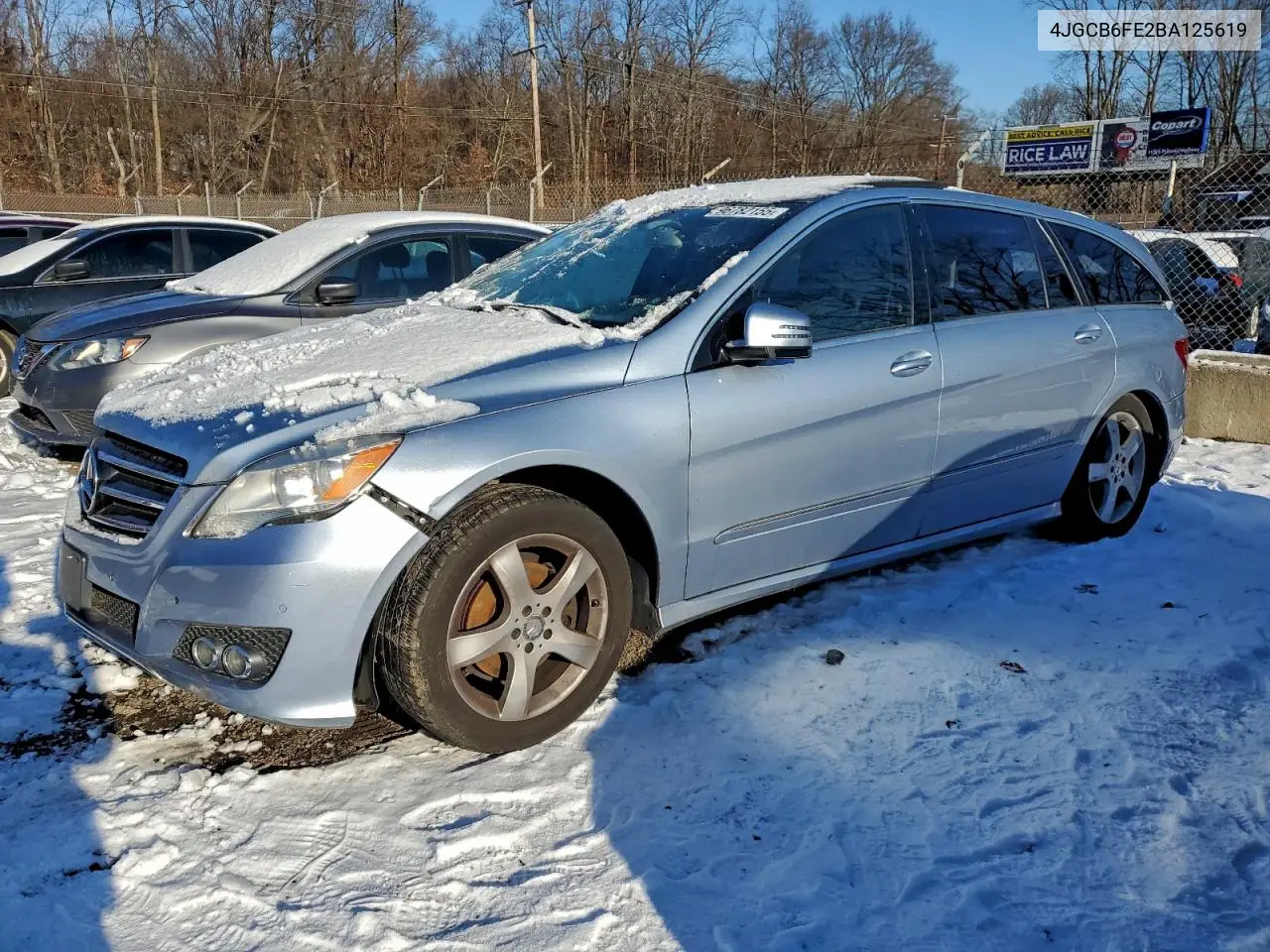 4JGCB6FE2BA125619 2011 Mercedes-Benz R 350 4Matic