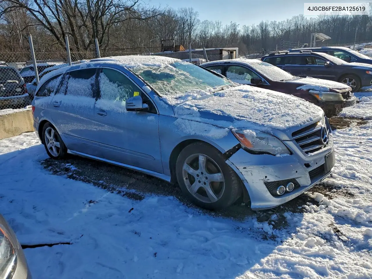 4JGCB6FE2BA125619 2011 Mercedes-Benz R 350 4Matic