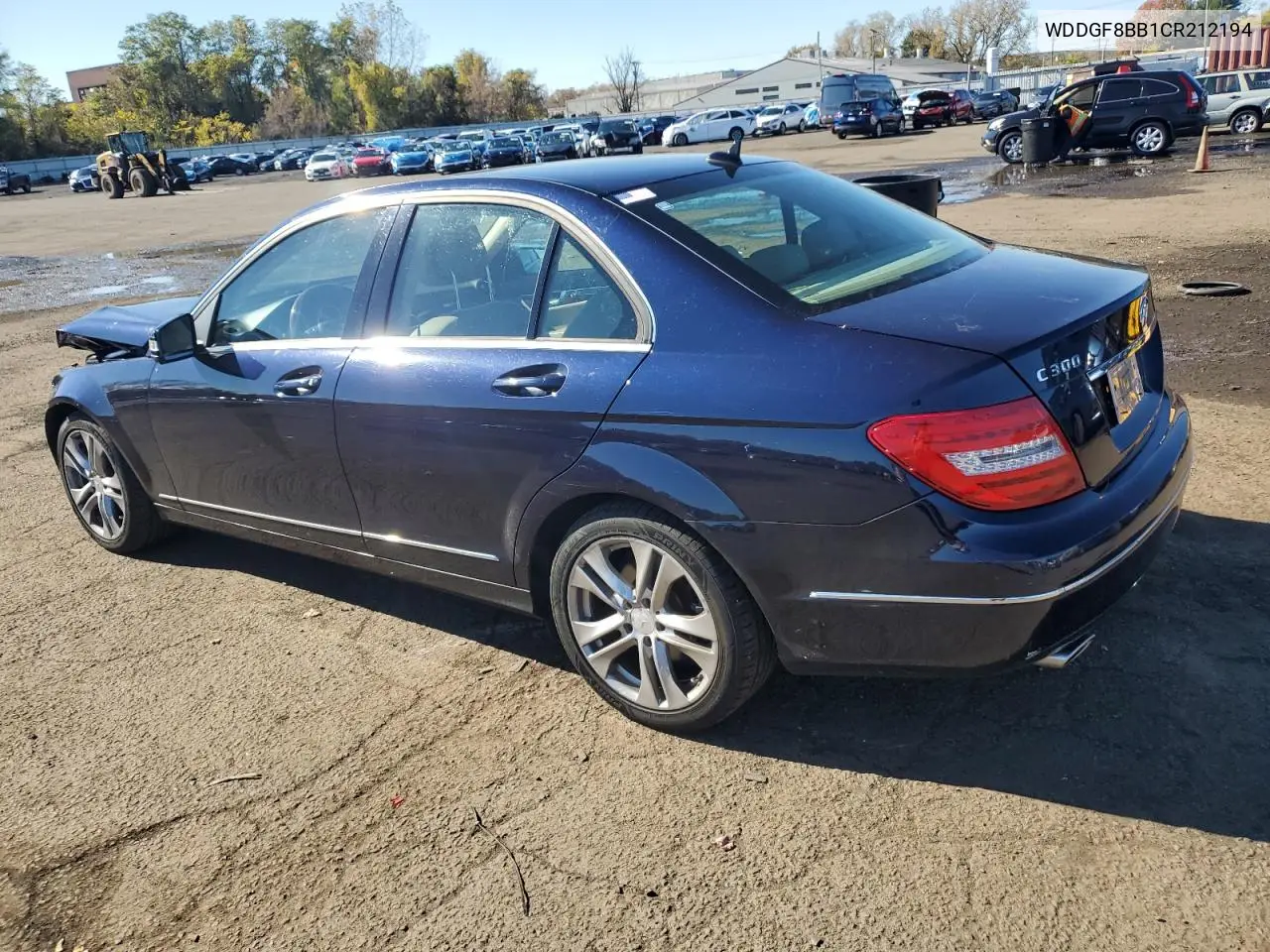 WDDGF8BB1CR212194 2012 Mercedes-Benz C 300 4Matic