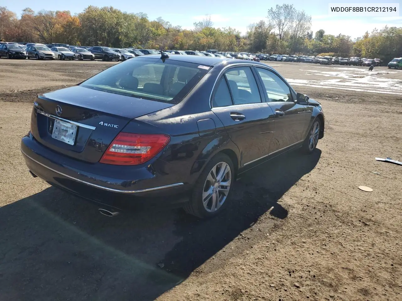 WDDGF8BB1CR212194 2012 Mercedes-Benz C 300 4Matic
