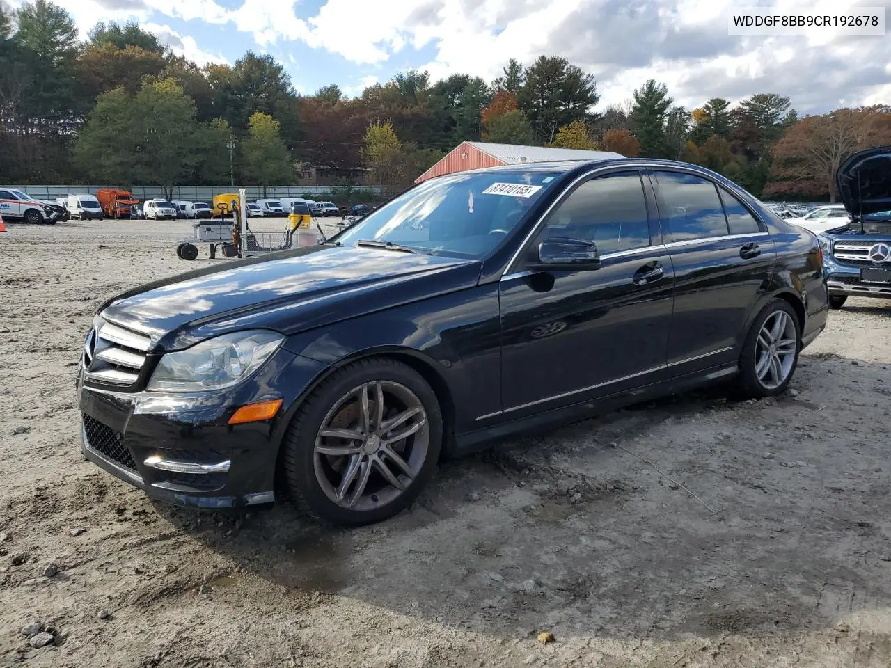 WDDGF8BB9CR192678 2012 Mercedes-Benz C 300 4Matic