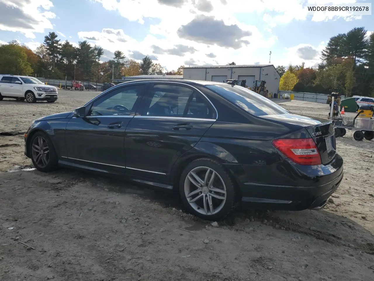 WDDGF8BB9CR192678 2012 Mercedes-Benz C 300 4Matic