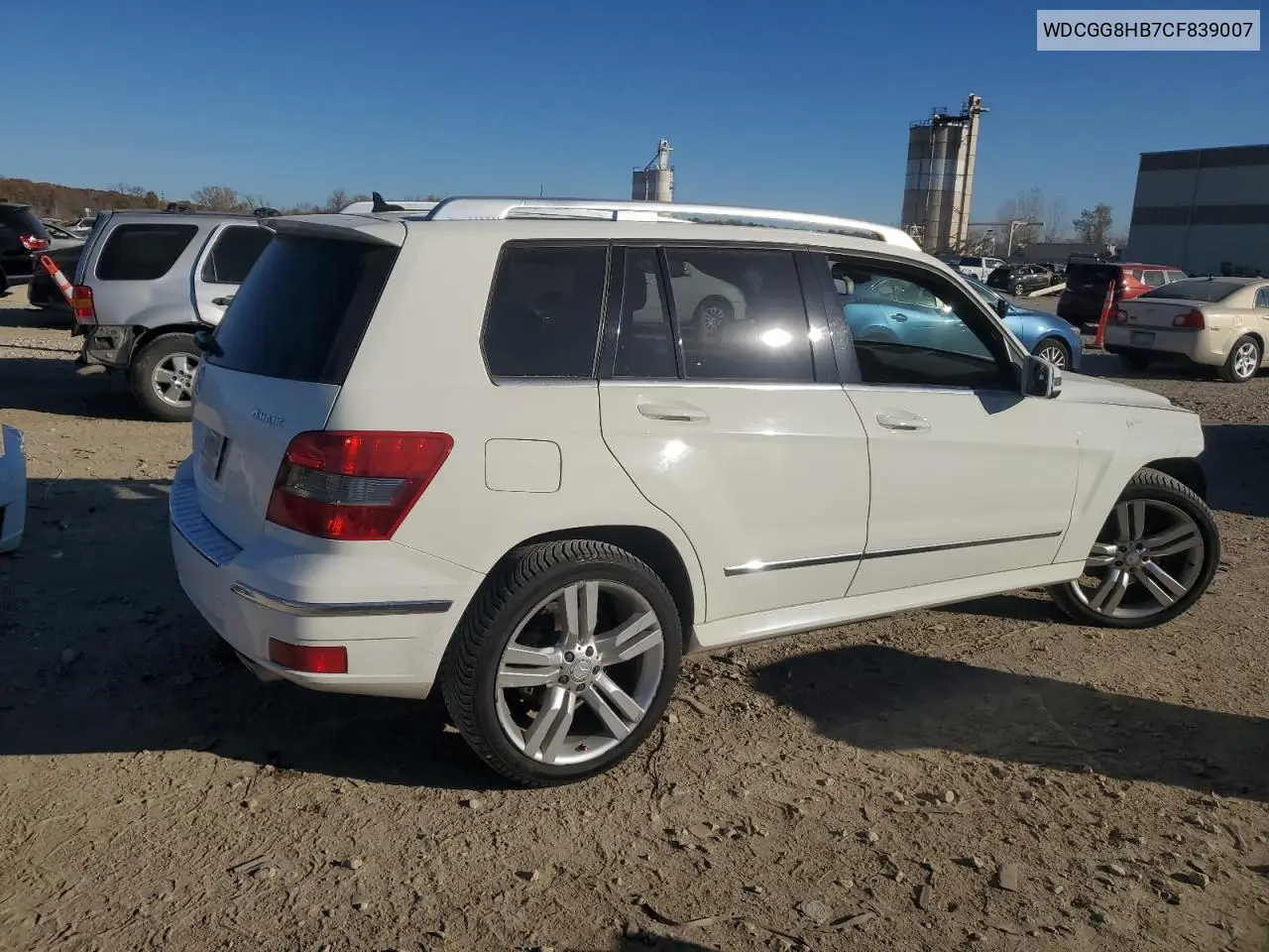 WDCGG8HB7CF839007 2012 Mercedes-Benz Glk 350 4Matic