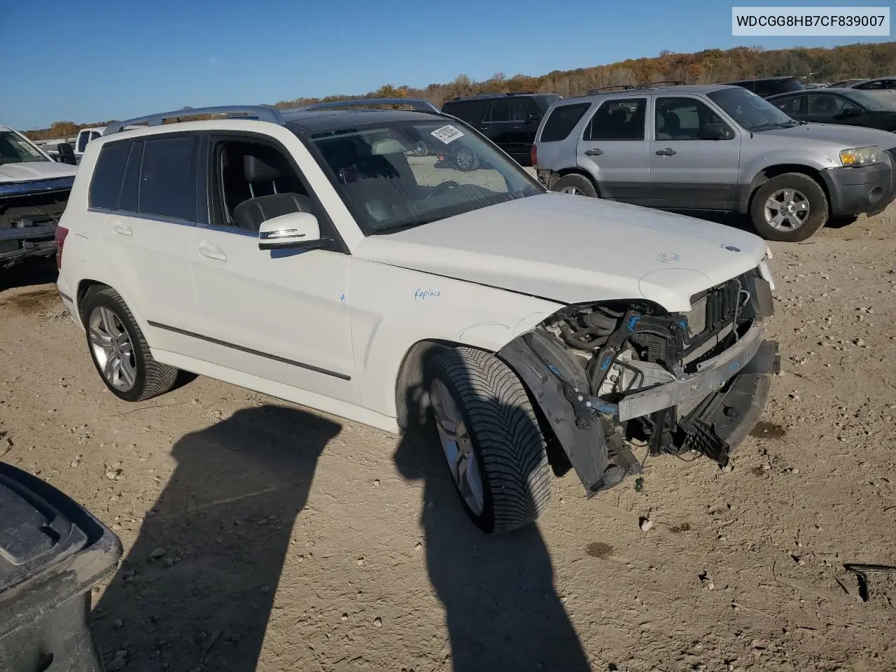 WDCGG8HB7CF839007 2012 Mercedes-Benz Glk 350 4Matic