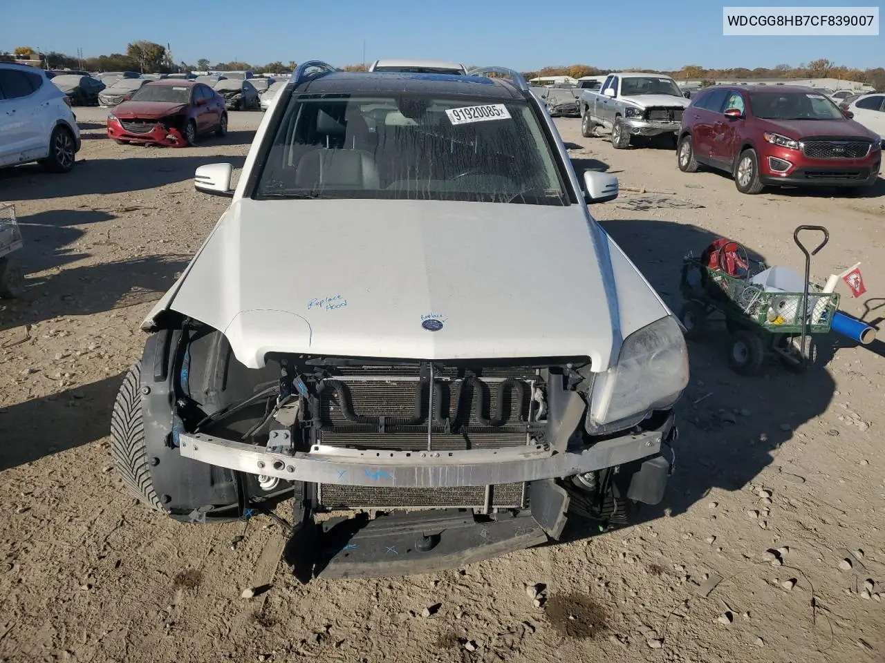 WDCGG8HB7CF839007 2012 Mercedes-Benz Glk 350 4Matic