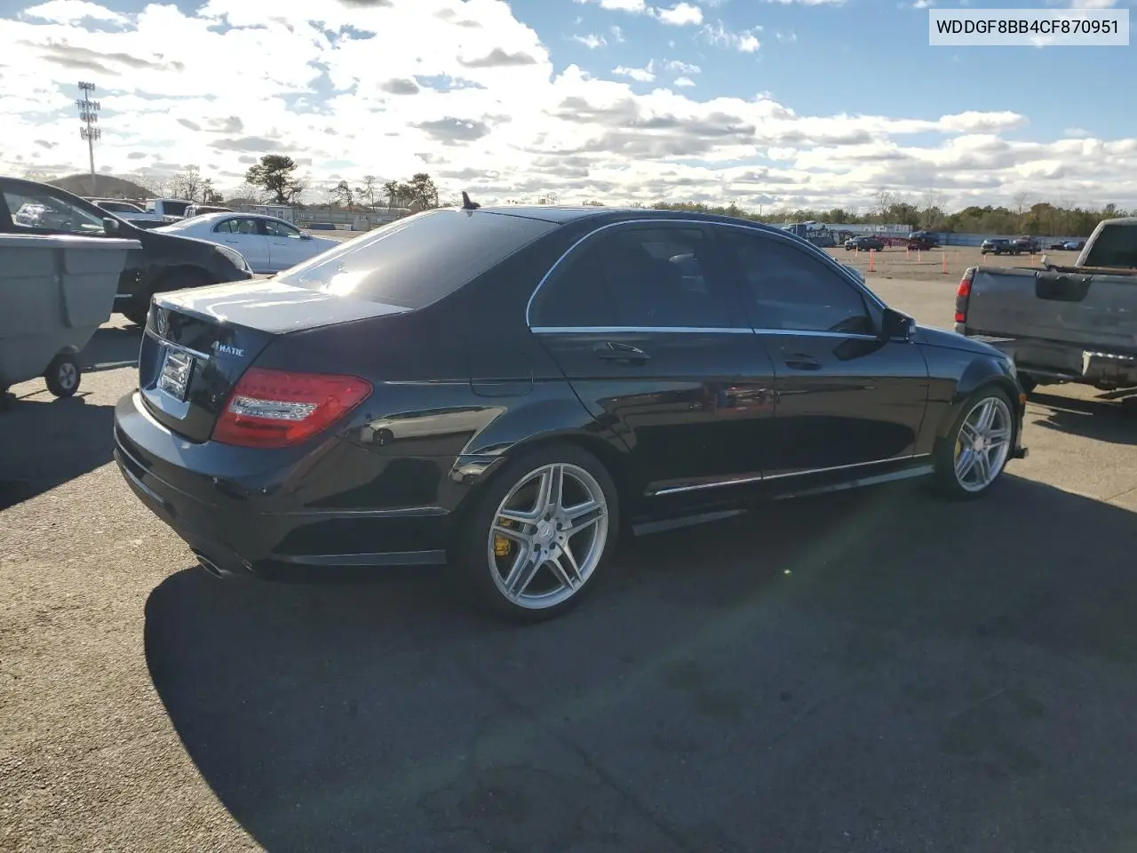 WDDGF8BB4CF870951 2012 Mercedes-Benz C 300 4Matic