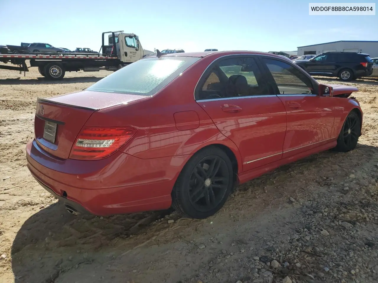 WDDGF8BB8CA598014 2012 Mercedes-Benz C 300 4Matic