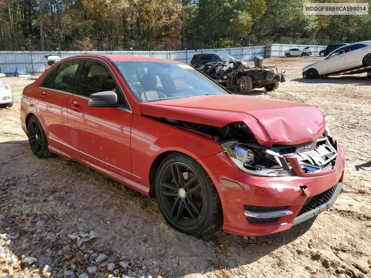 WDDGF8BB8CA598014 2012 Mercedes-Benz C 300 4Matic