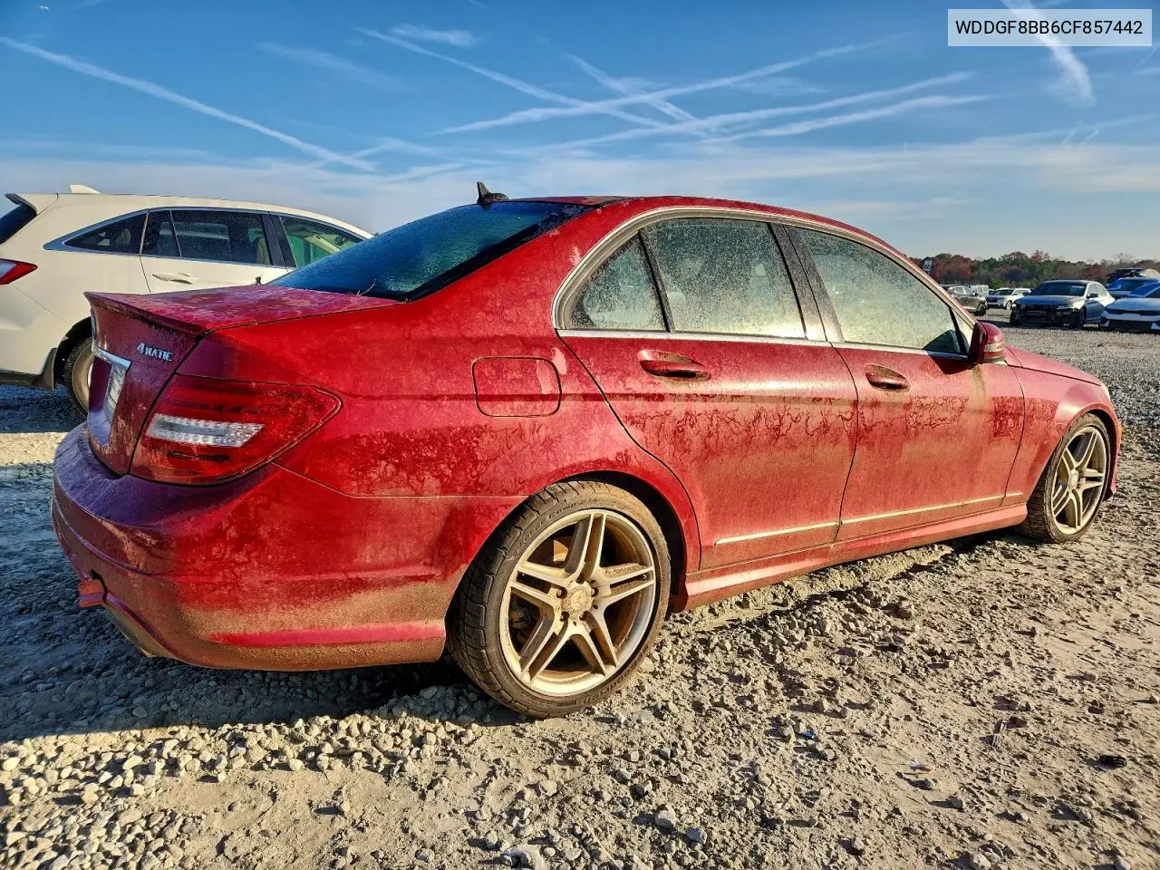 WDDGF8BB6CF857442 2012 Mercedes-Benz C 300 4Matic