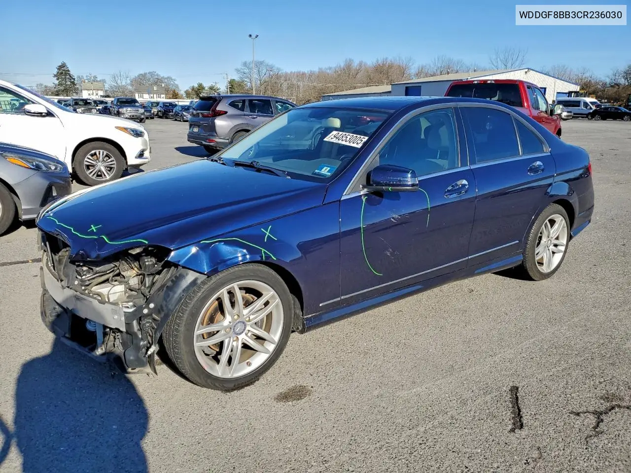 WDDGF8BB3CR236030 2012 Mercedes-Benz C 300 4Matic