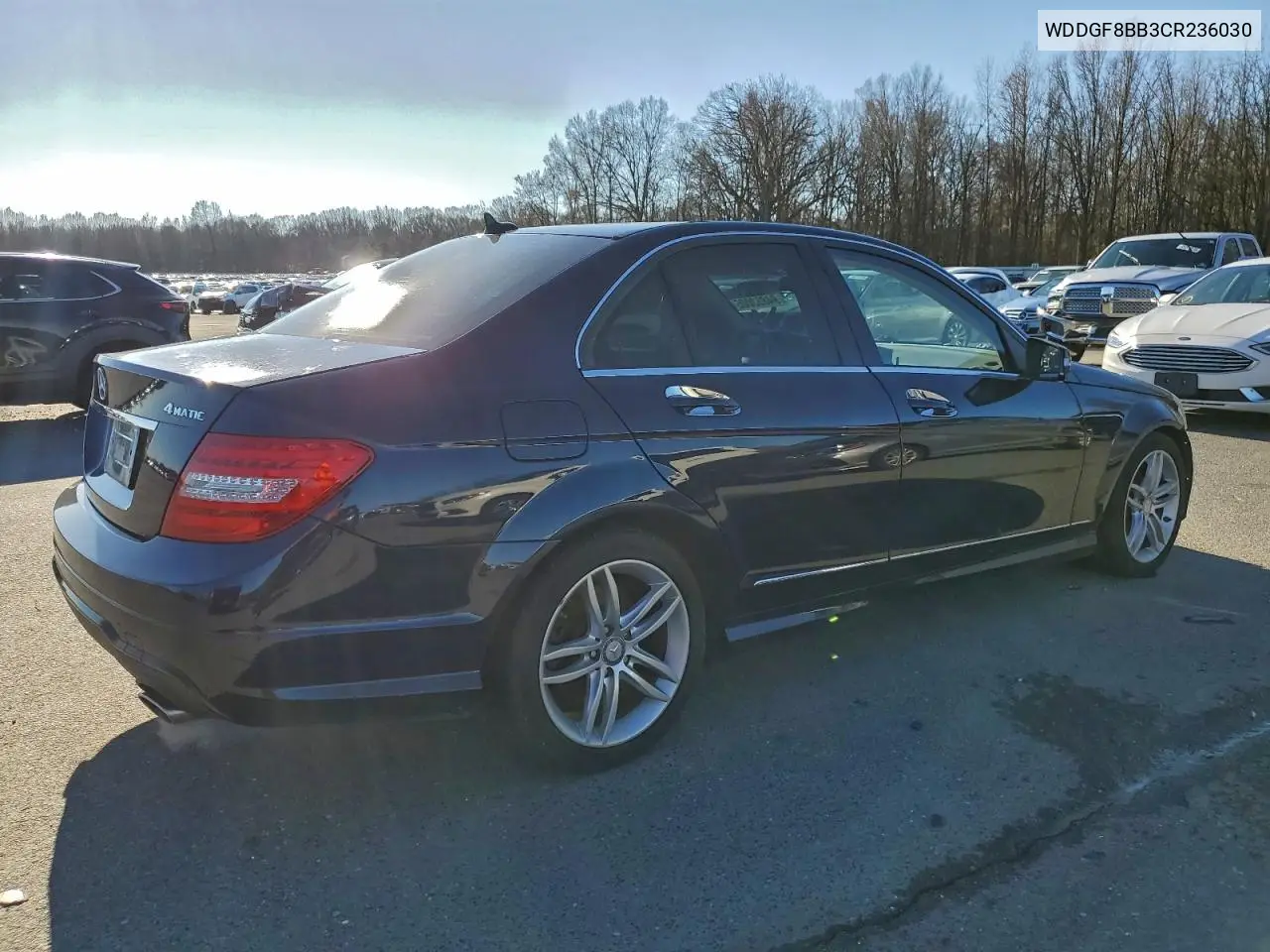 WDDGF8BB3CR236030 2012 Mercedes-Benz C 300 4Matic