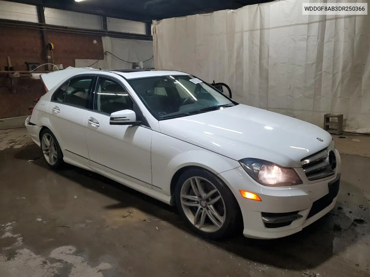 WDDGF8AB3DR250366 2013 Mercedes-Benz C 300 4Matic