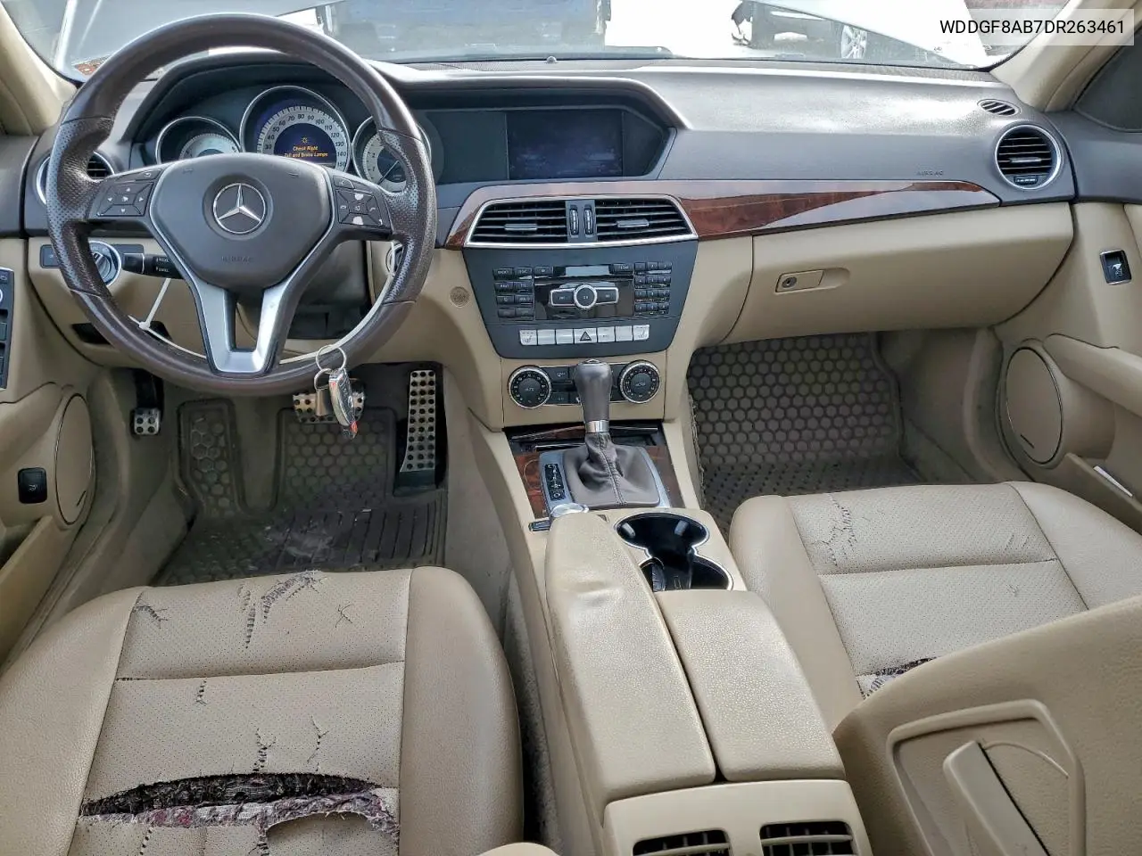 WDDGF8AB7DR263461 2013 Mercedes-Benz C 300 4Matic