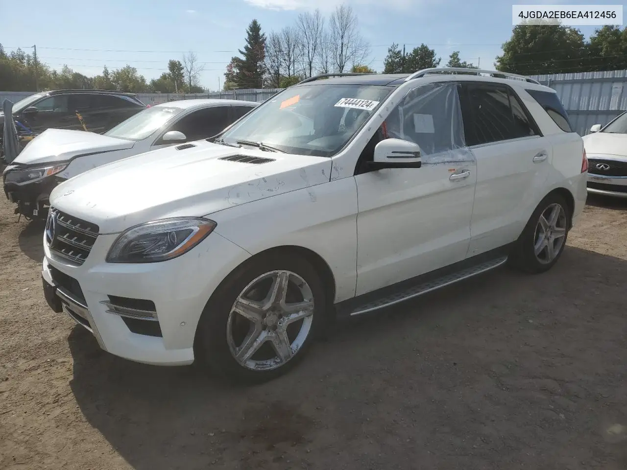 4JGDA2EB6EA412456 2014 Mercedes-Benz Ml 350 Bluetec