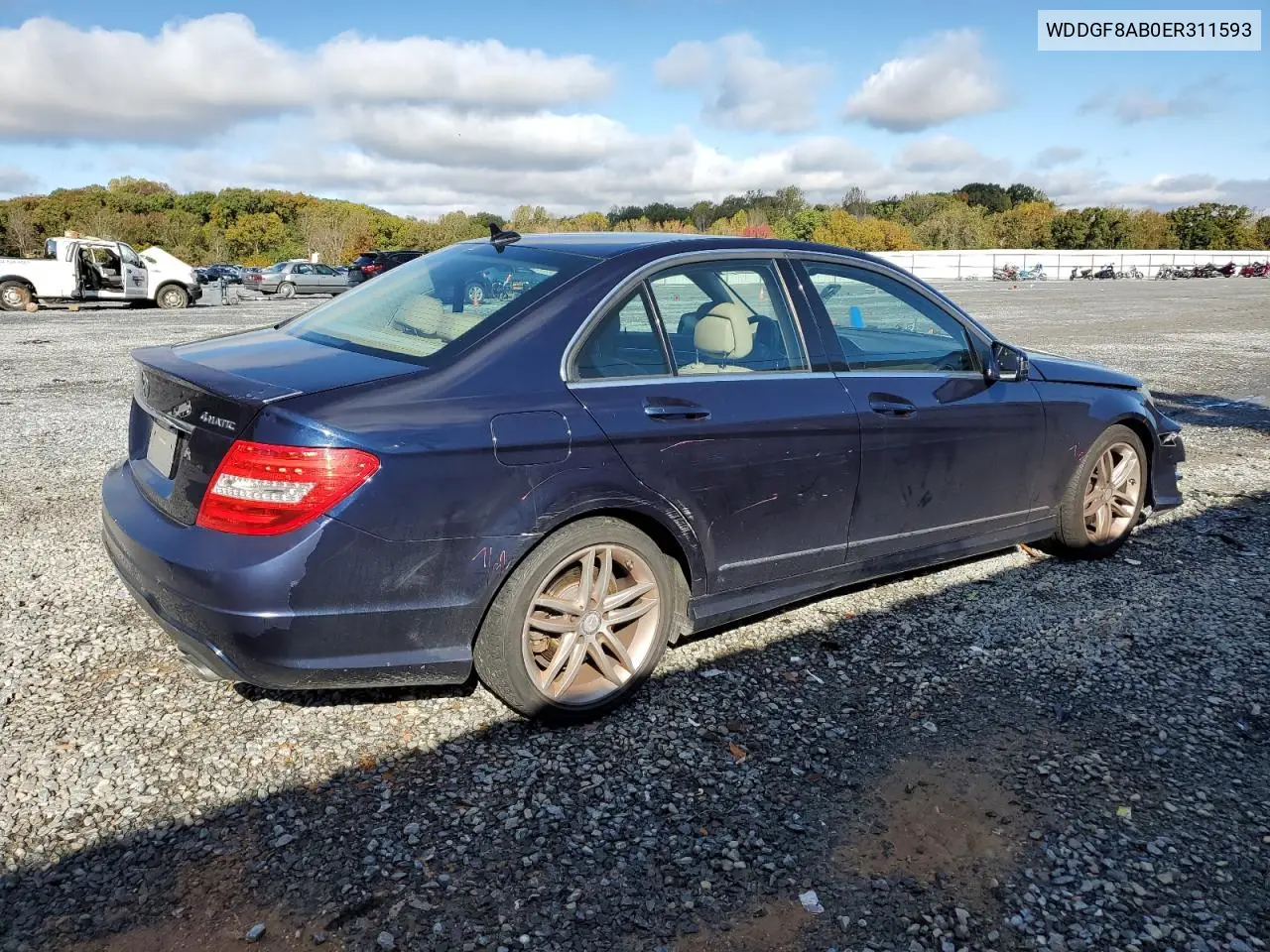 WDDGF8AB0ER311593 2014 Mercedes-Benz C 300 4Matic