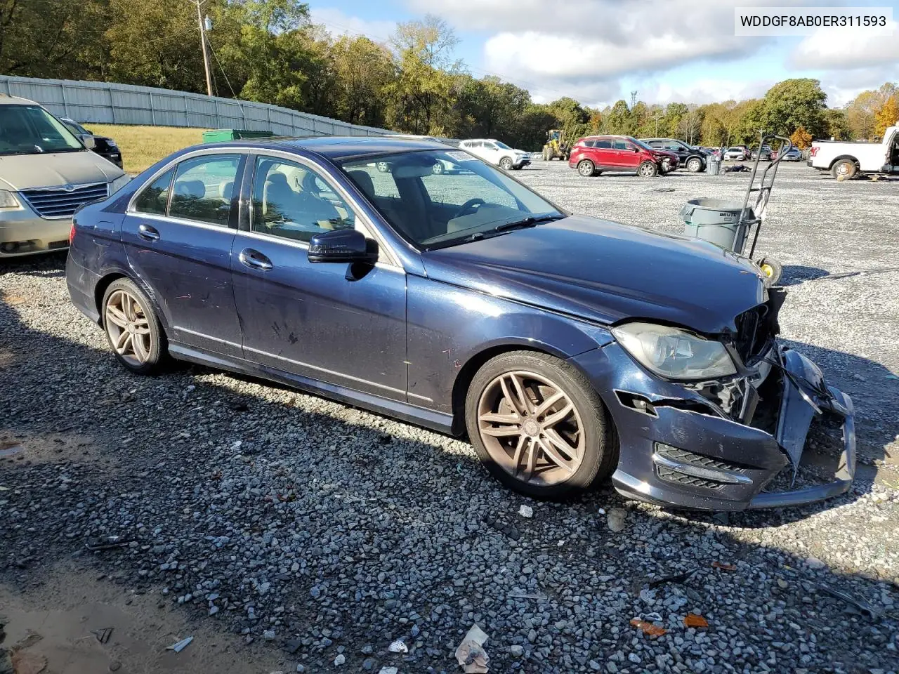 WDDGF8AB0ER311593 2014 Mercedes-Benz C 300 4Matic