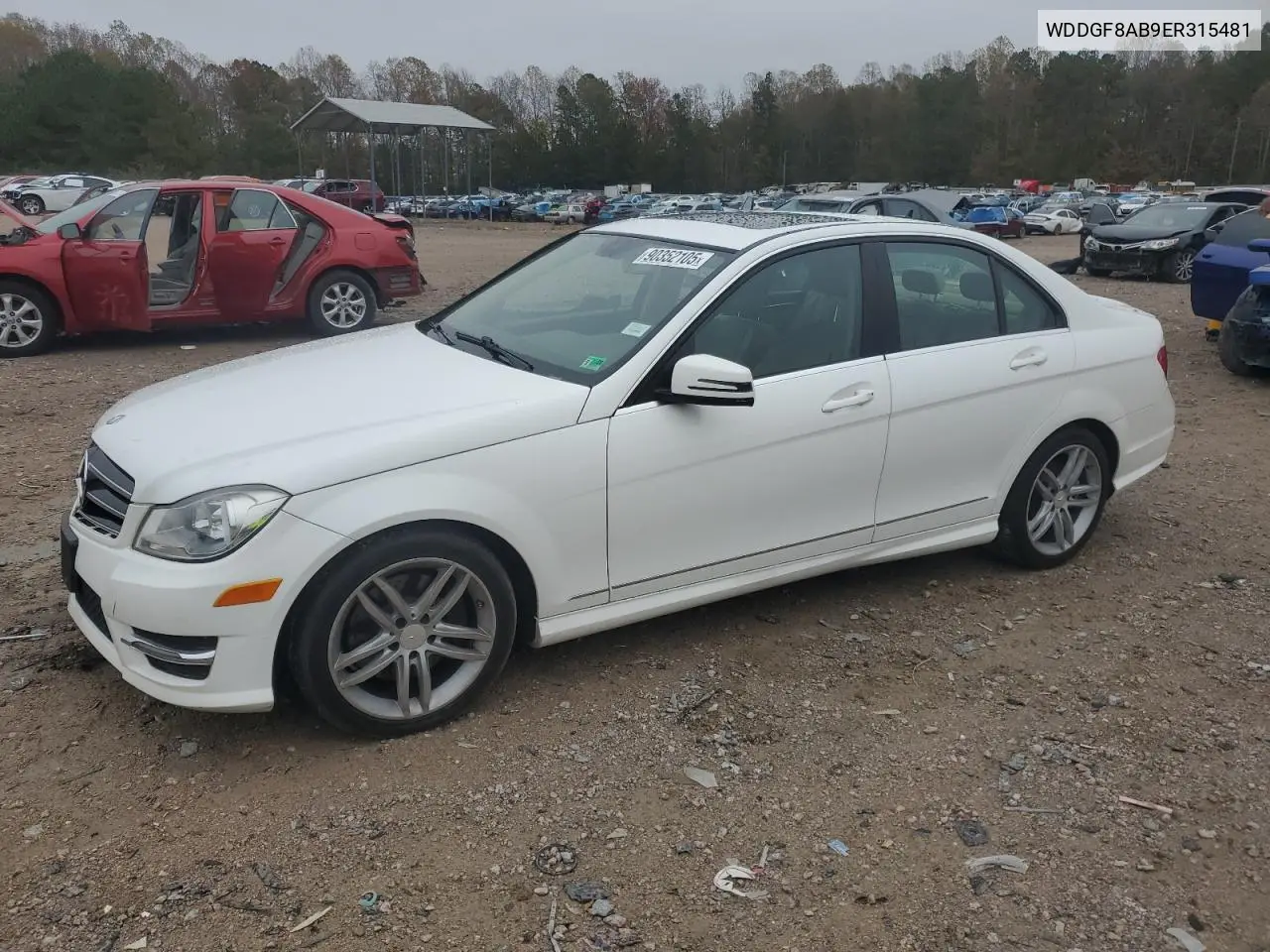 WDDGF8AB9ER315481 2014 Mercedes-Benz C 300 4Matic