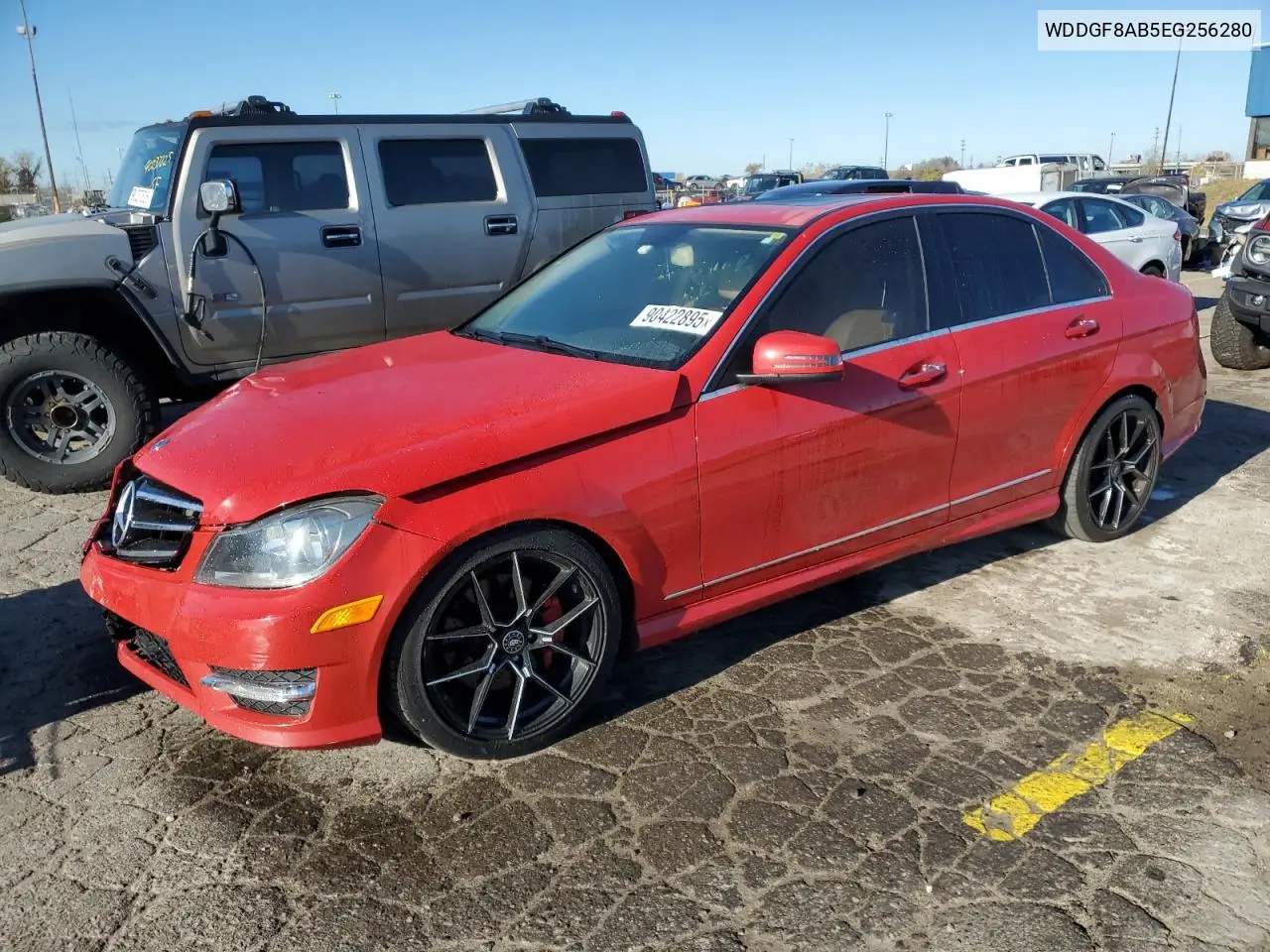 WDDGF8AB5EG256280 2014 Mercedes-Benz C 300 4Matic