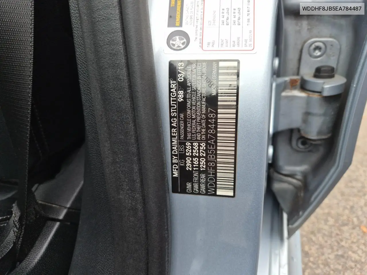 WDDHF8JB5EA784487 2014 Mercedes-Benz E 350 4Matic