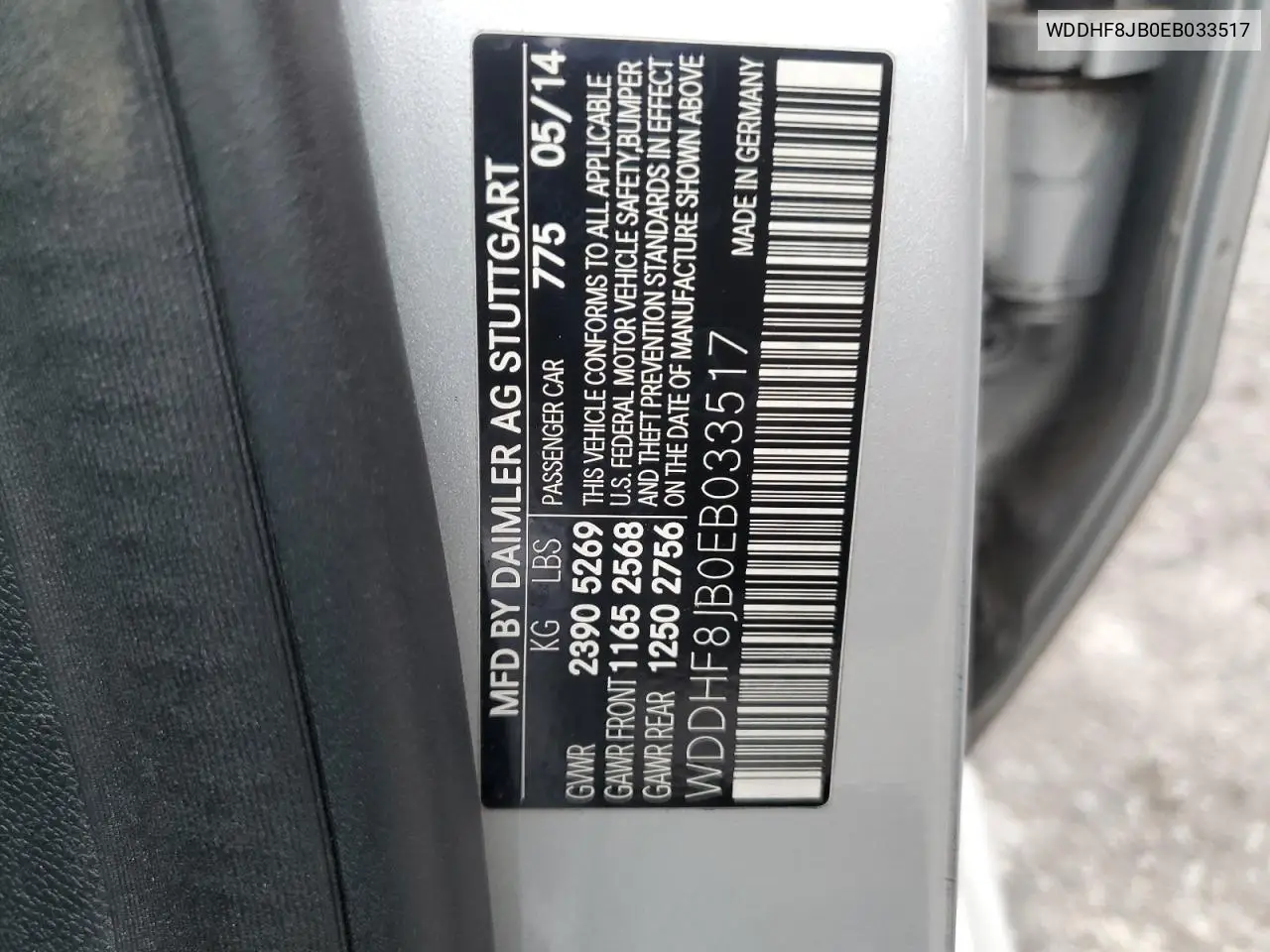 WDDHF8JB0EB033517 2014 Mercedes-Benz E 350 4Matic