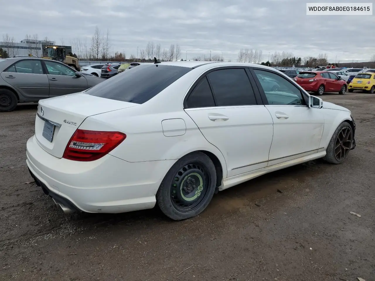 WDDGF8AB0EG184615 2014 Mercedes-Benz C 300 4Matic