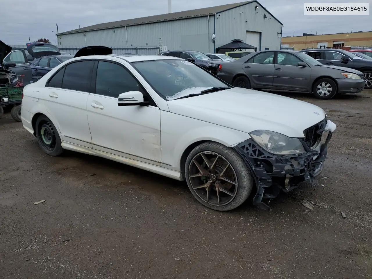 WDDGF8AB0EG184615 2014 Mercedes-Benz C 300 4Matic