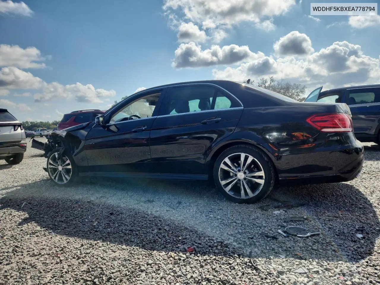 WDDHF5KBXEA778794 2014 Mercedes-Benz E 350