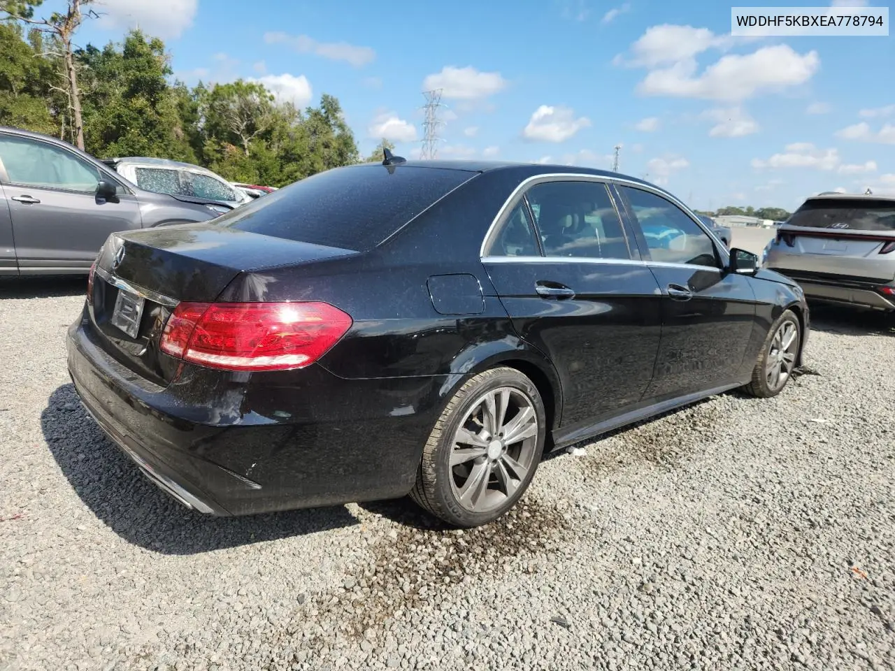 WDDHF5KBXEA778794 2014 Mercedes-Benz E 350