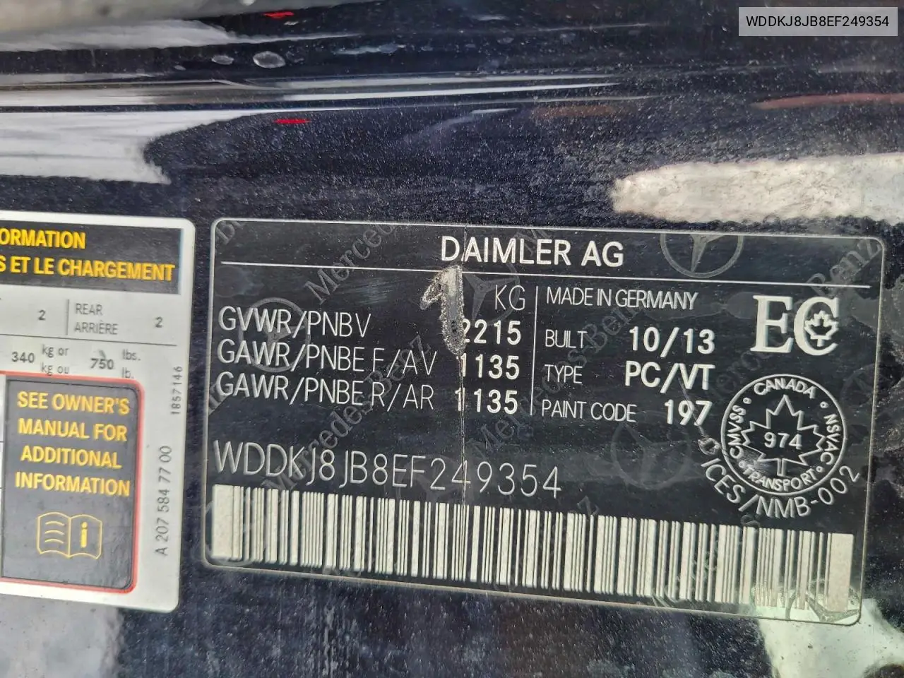 WDDKJ8JB8EF249354 2014 Mercedes-Benz E 350 4Matic