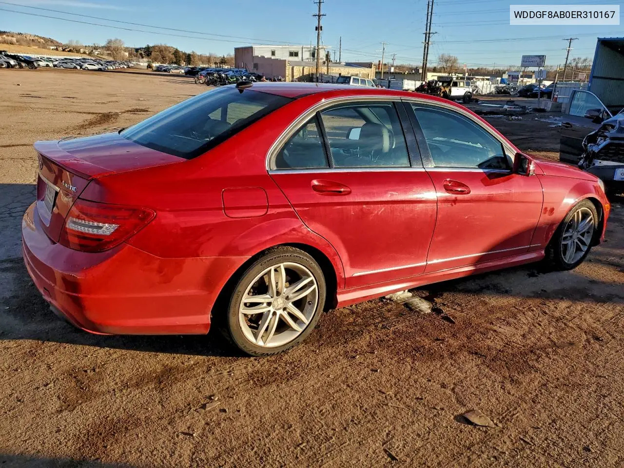 WDDGF8AB0ER310167 2014 Mercedes-Benz C 300 4Matic