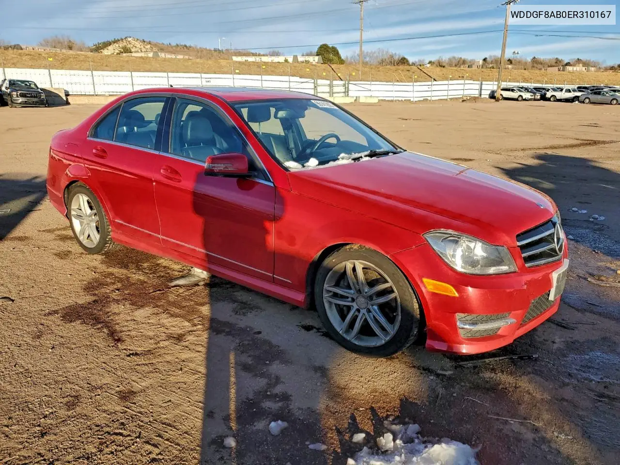 WDDGF8AB0ER310167 2014 Mercedes-Benz C 300 4Matic