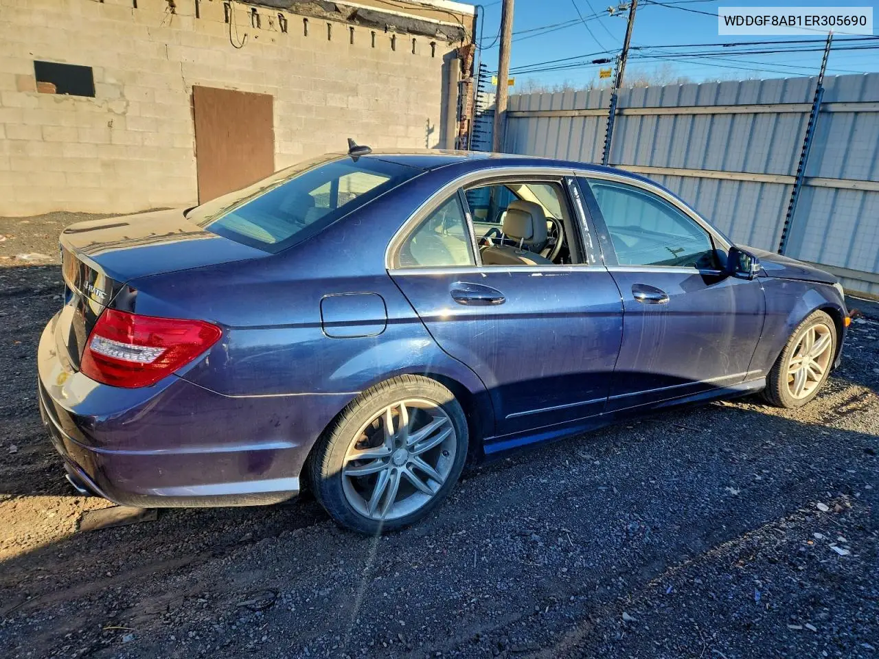 WDDGF8AB1ER305690 2014 Mercedes-Benz C 300 4Matic