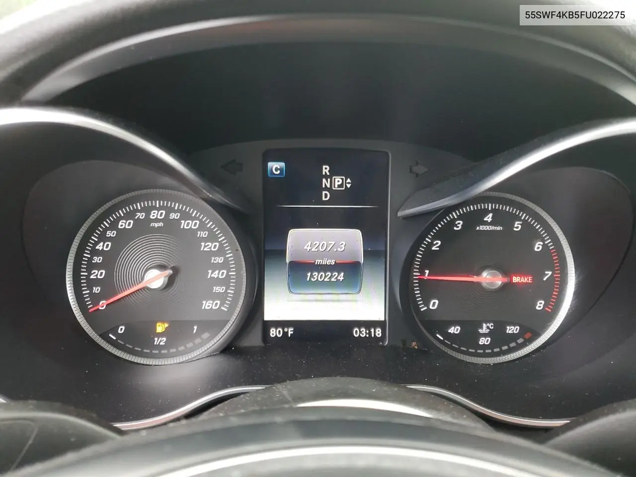 55SWF4KB5FU022275 2015 Mercedes-Benz C 300 4Matic