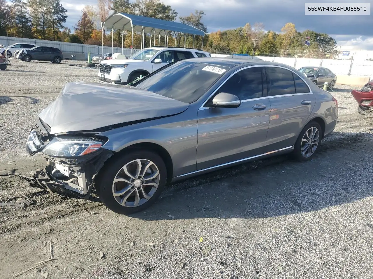 55SWF4KB4FU058510 2015 Mercedes-Benz C 300 4Matic