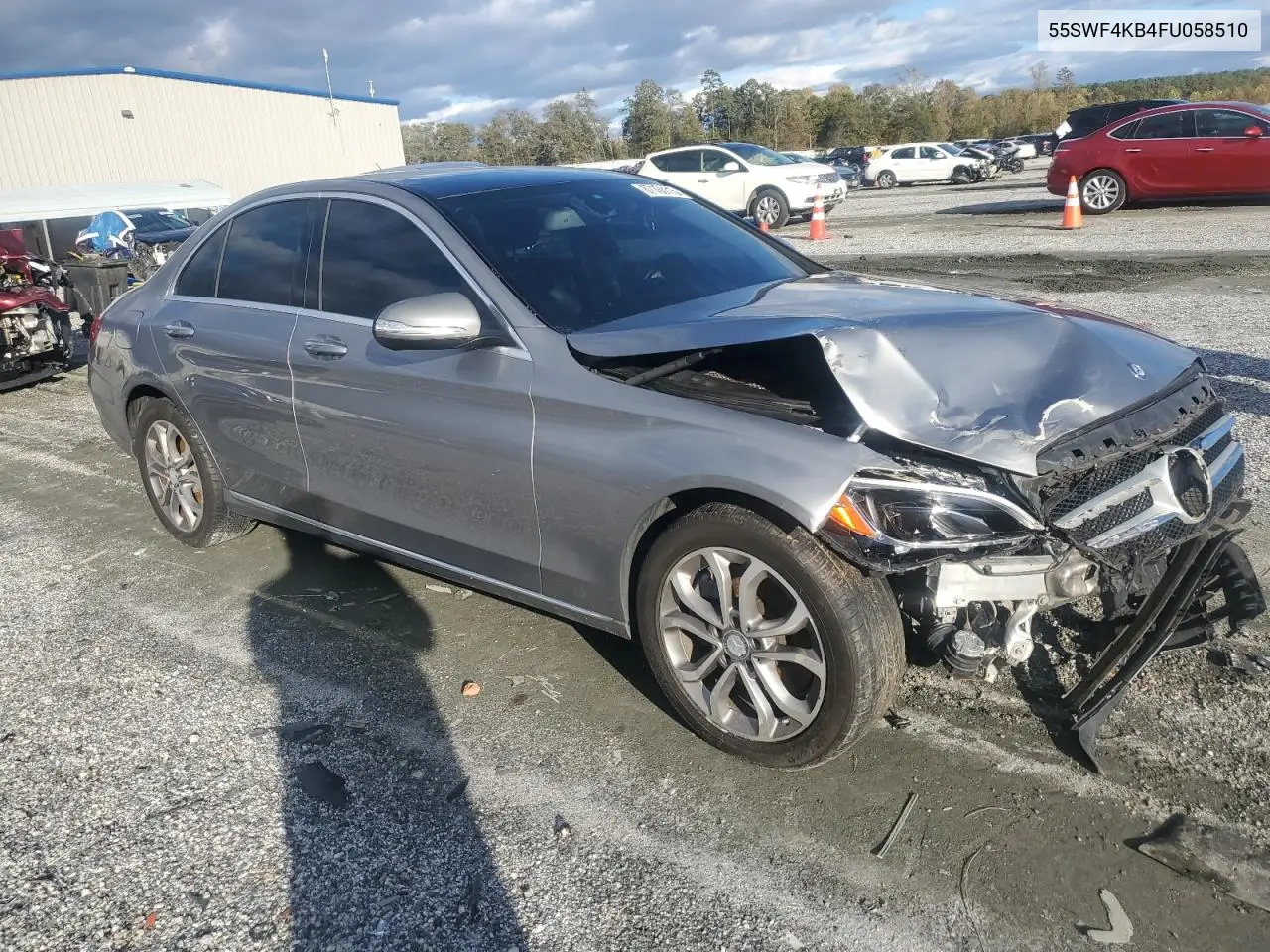 55SWF4KB4FU058510 2015 Mercedes-Benz C 300 4Matic
