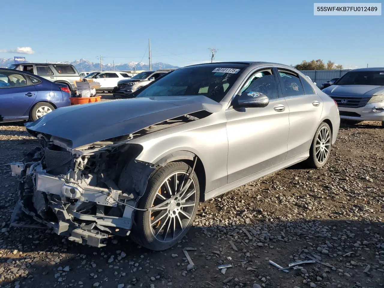 55SWF4KB7FU012489 2015 Mercedes-Benz C 300 4Matic