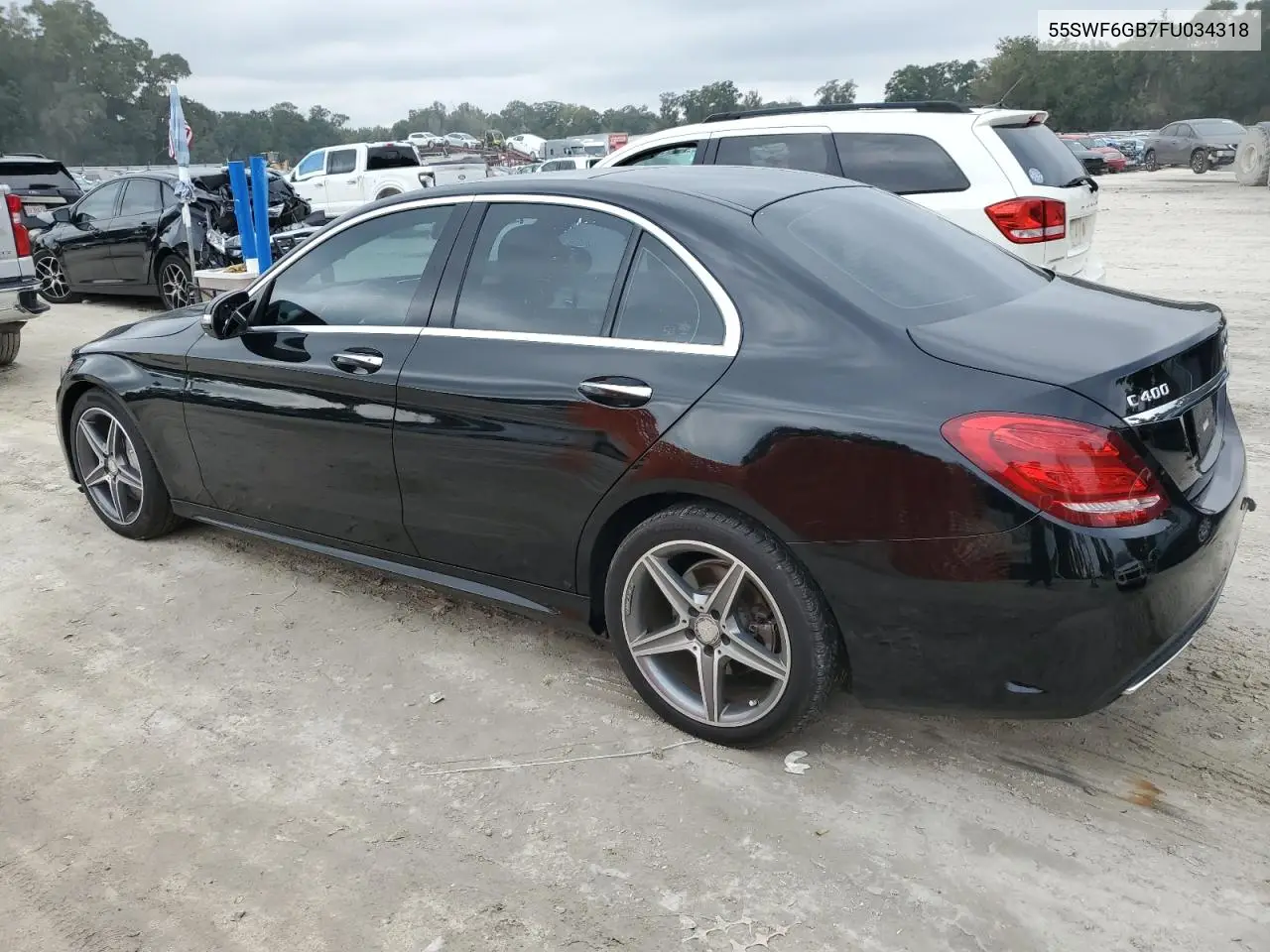 55SWF6GB7FU034318 2015 Mercedes-Benz C 400 4Matic