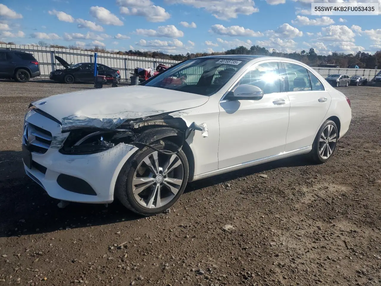 55SWF4KB2FU053435 2015 Mercedes-Benz C 300 4Matic
