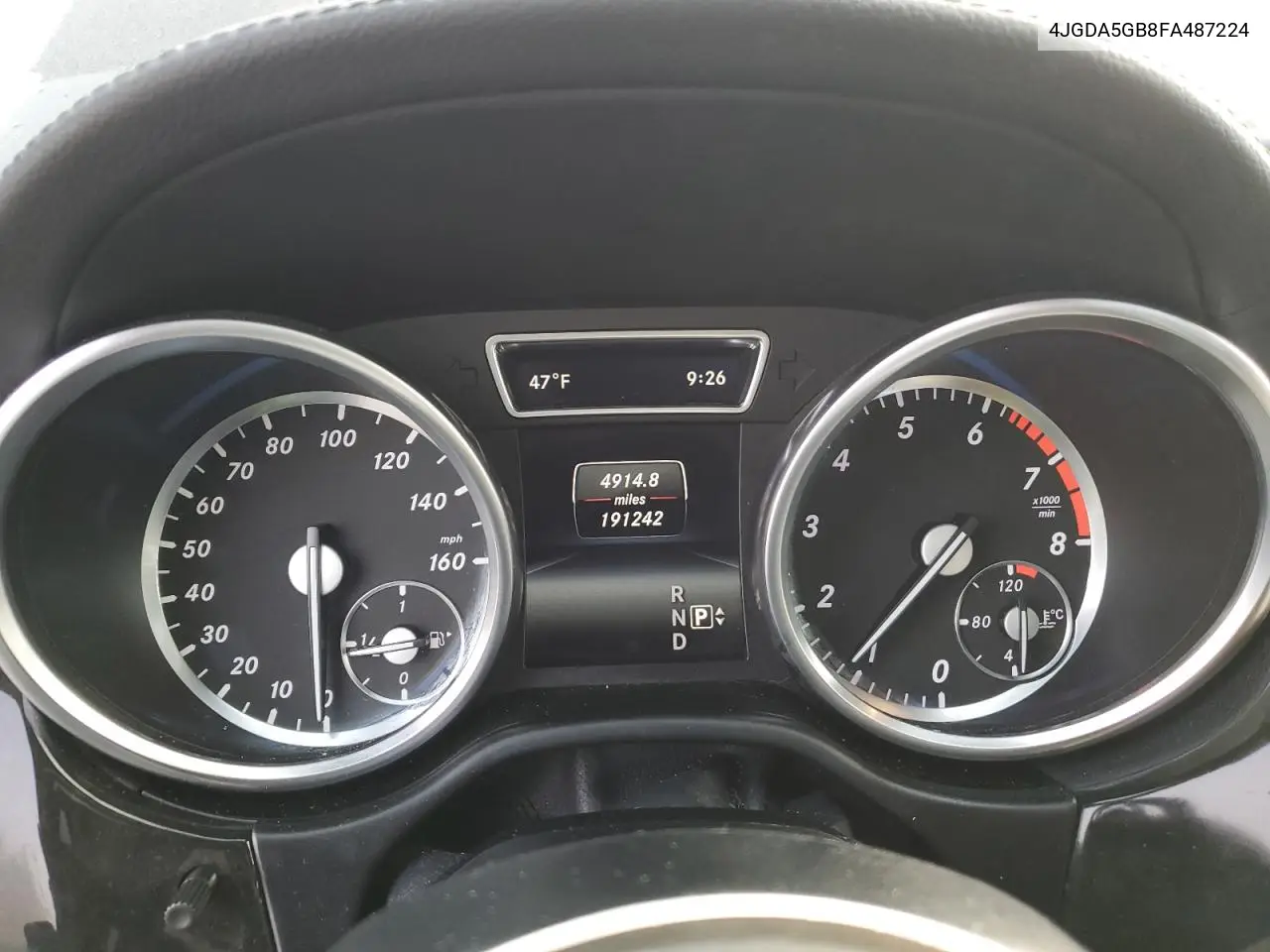 4JGDA5GB8FA487224 2015 Mercedes-Benz Ml 400 4Matic