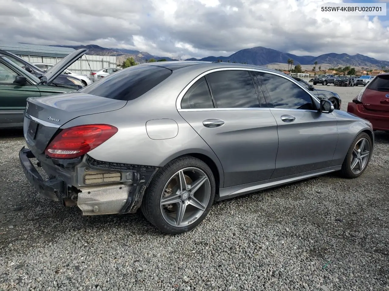 55SWF4KB8FU020701 2015 Mercedes-Benz C 300 4Matic