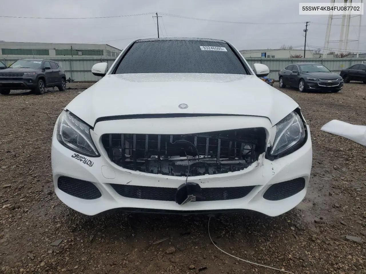 55SWF4KB4FU087702 2015 Mercedes-Benz C 300 4Matic
