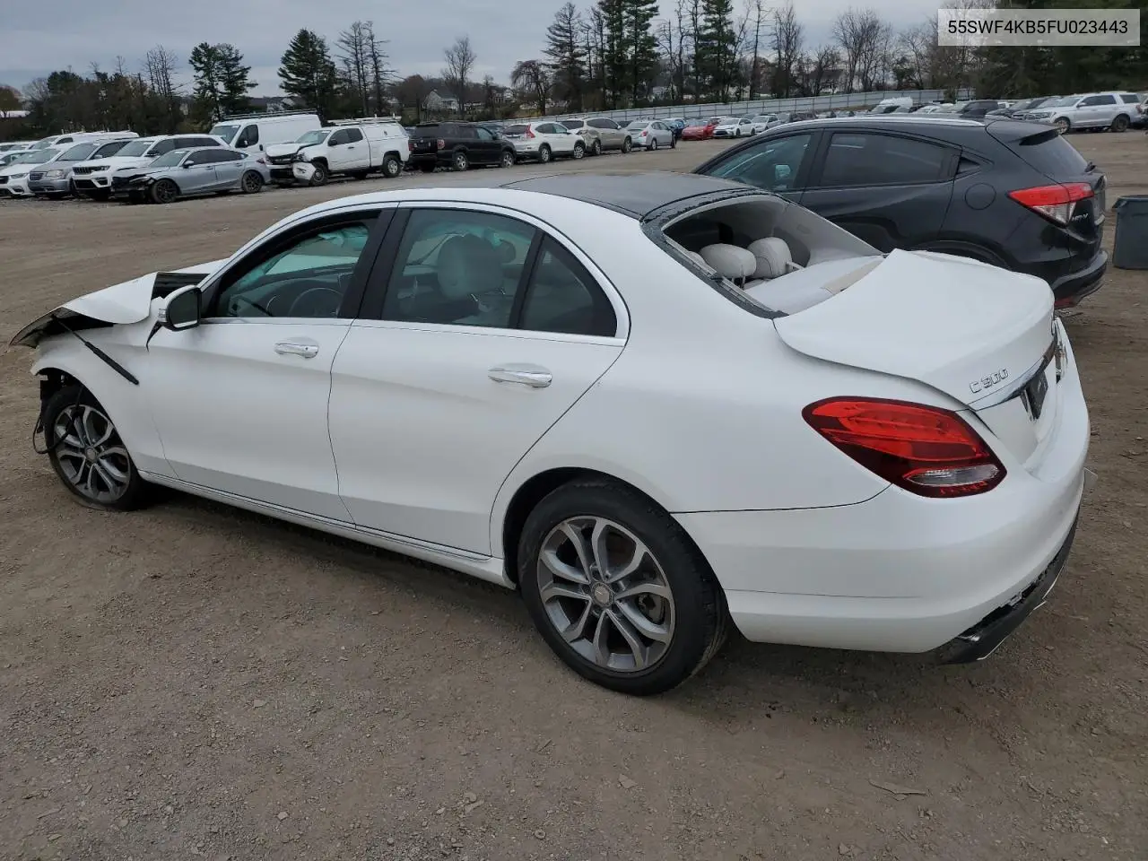 55SWF4KB5FU023443 2015 Mercedes-Benz C 300 4Matic