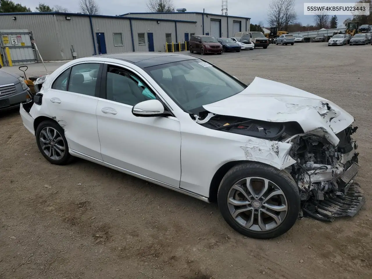55SWF4KB5FU023443 2015 Mercedes-Benz C 300 4Matic