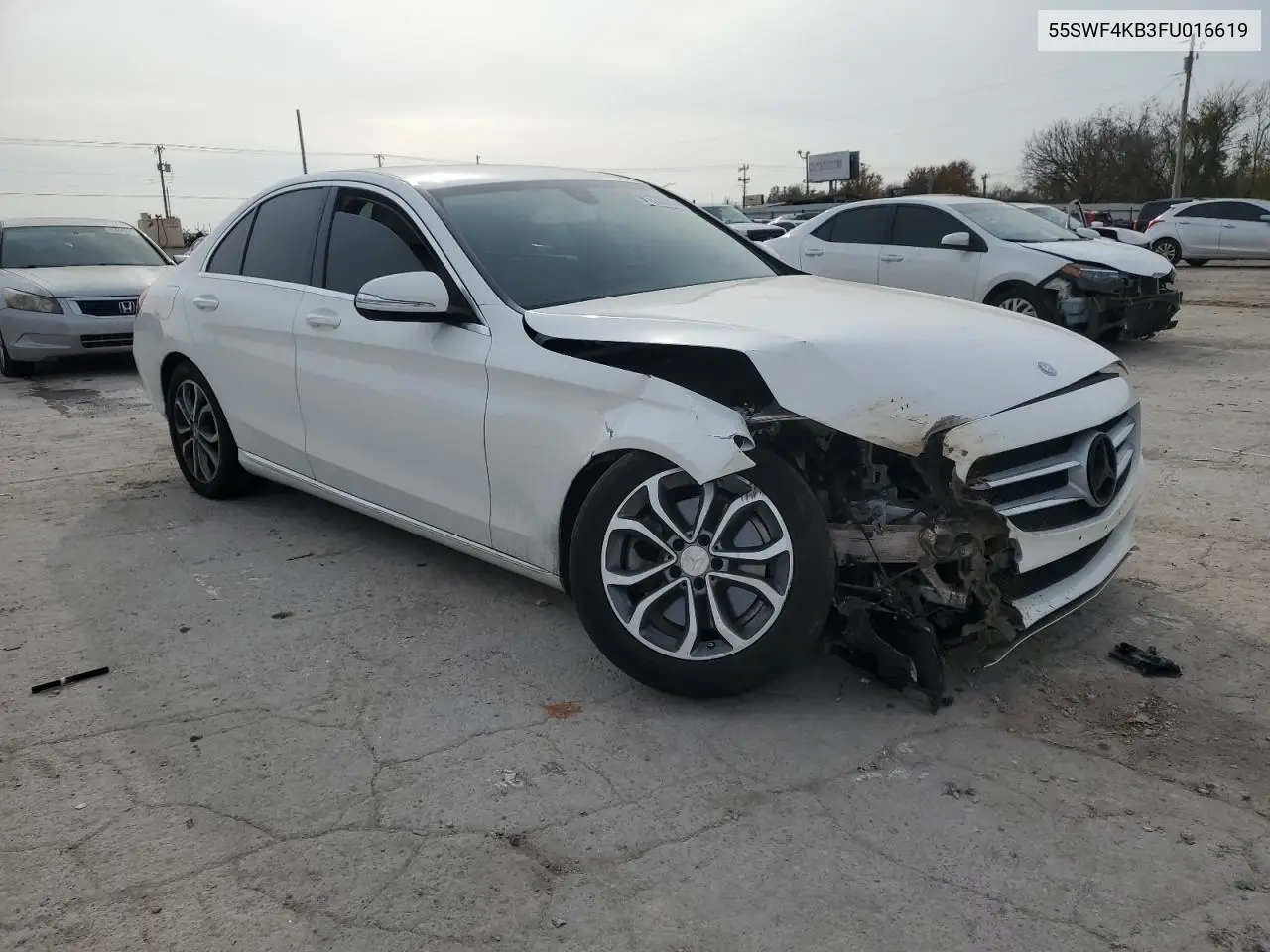 55SWF4KB3FU016619 2015 Mercedes-Benz C 300 4Matic