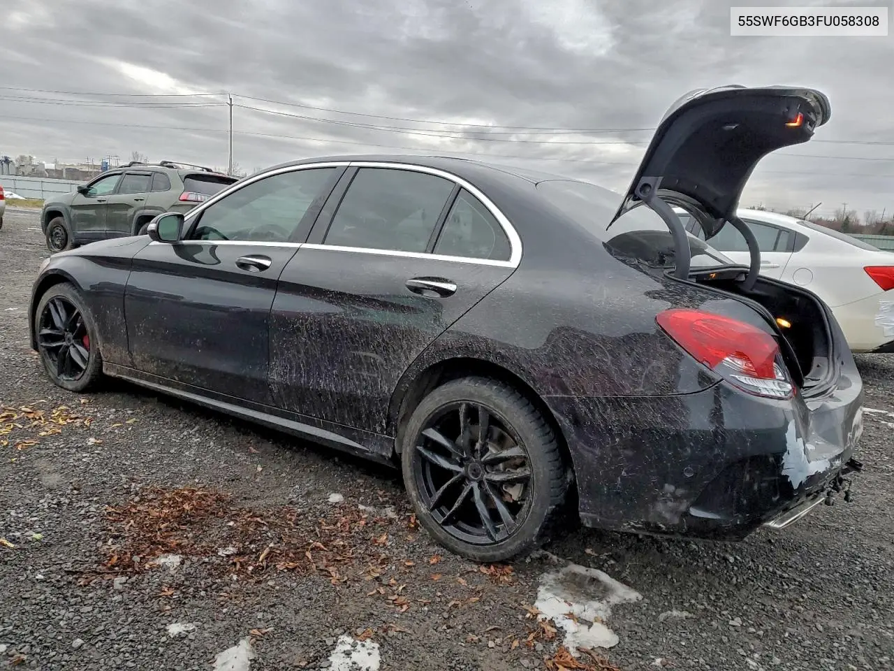 55SWF6GB3FU058308 2015 Mercedes-Benz C 400 4Matic