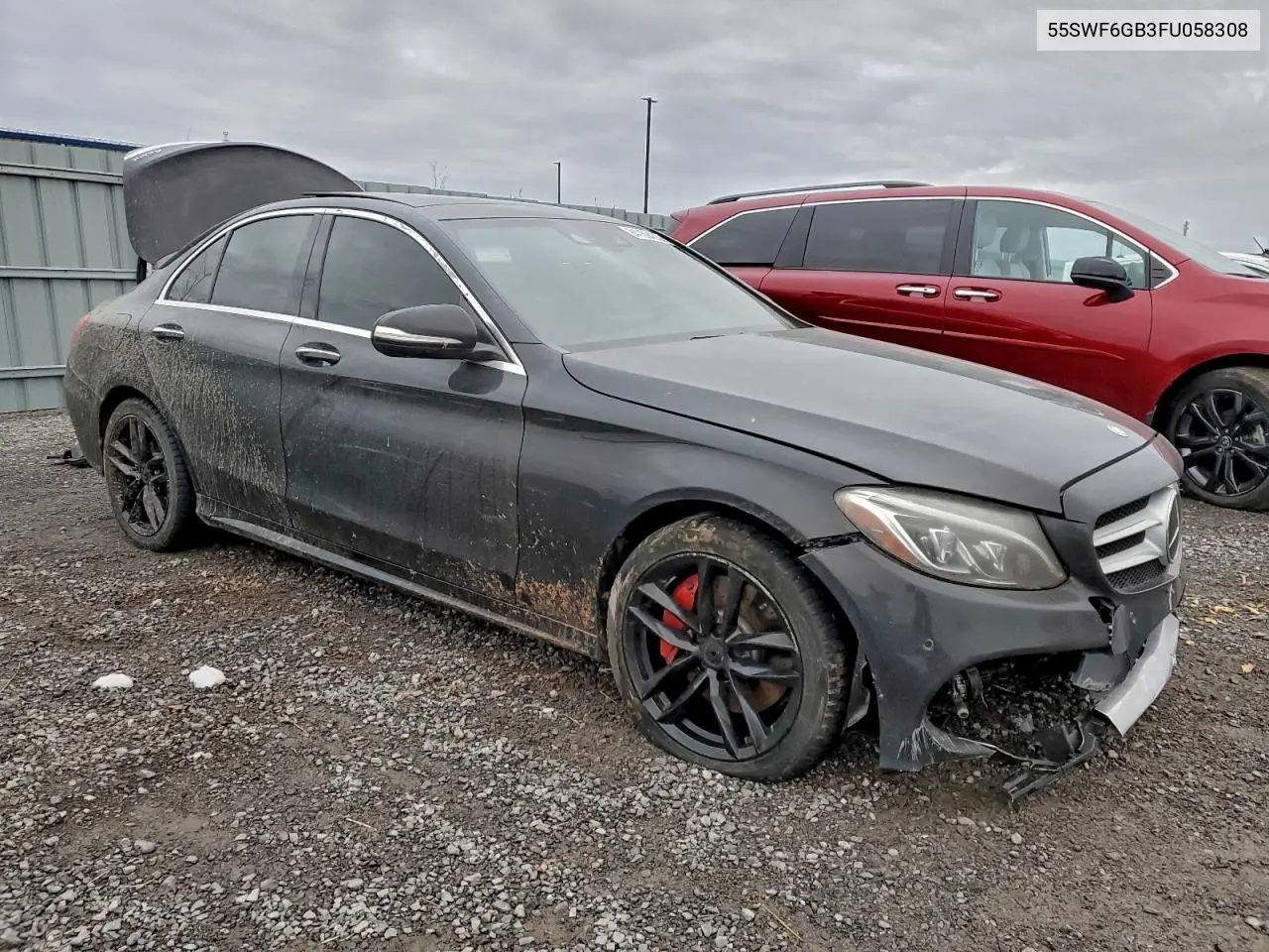 55SWF6GB3FU058308 2015 Mercedes-Benz C 400 4Matic