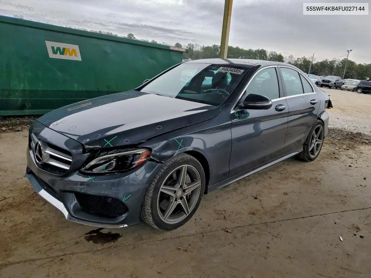 55SWF4KB4FU027144 2015 Mercedes-Benz C 300 4Matic
