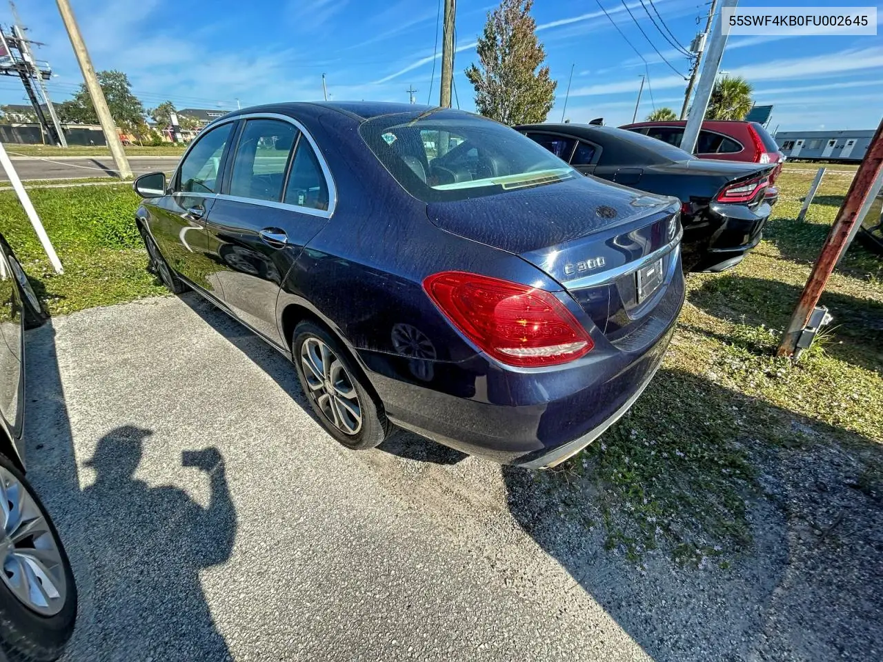 55SWF4KB0FU002645 2015 Mercedes-Benz C 300 4Matic