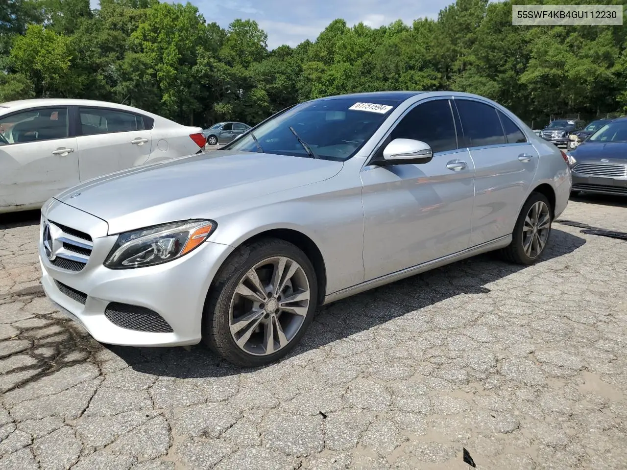 55SWF4KB4GU112230 2016 Mercedes-Benz C 300 4Matic